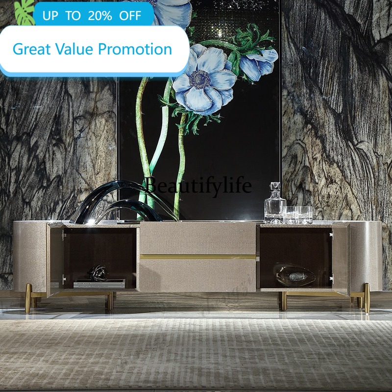 Lighting Decor For Living Room - M178 Italian light luxury TV cabinet,