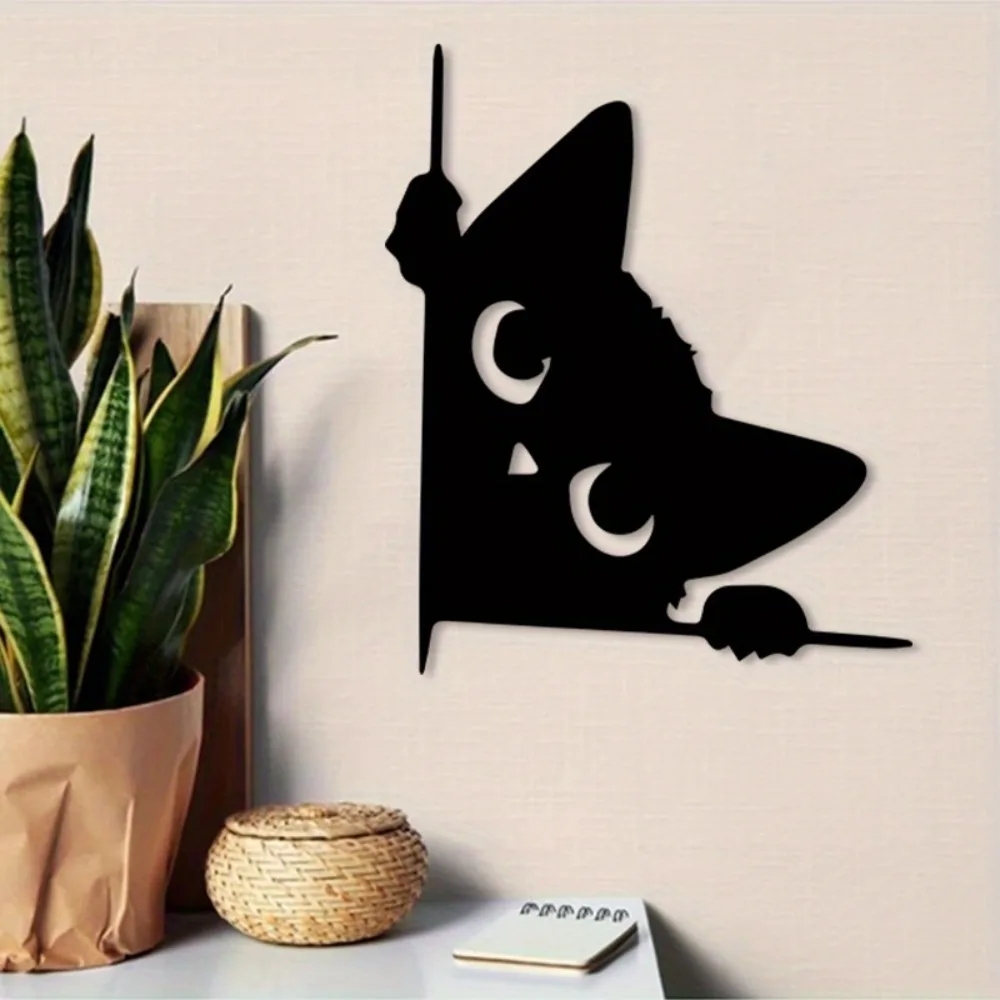 Home Decor Lighting Brands - Brand Peeking Witch Iron Wall Art
