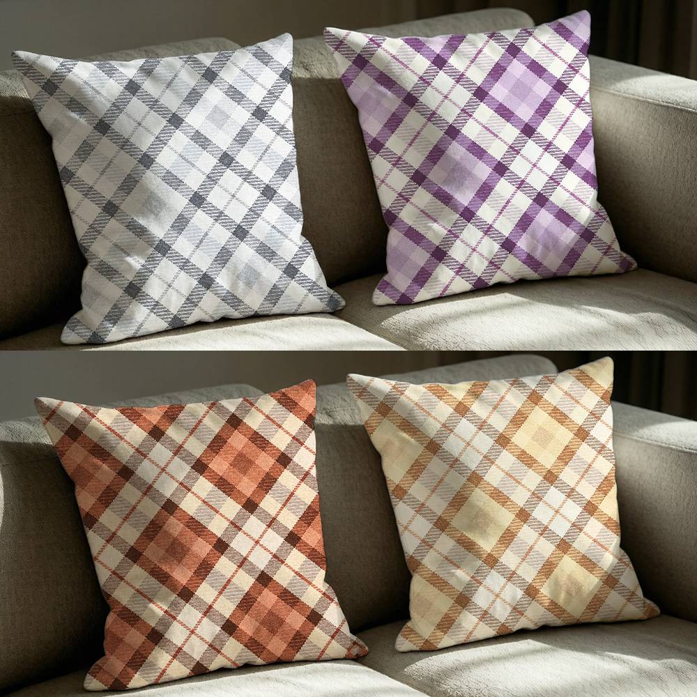 Nova Decor & Lighting Vase - Luxury Nova Check HD-Printed Square Sofa