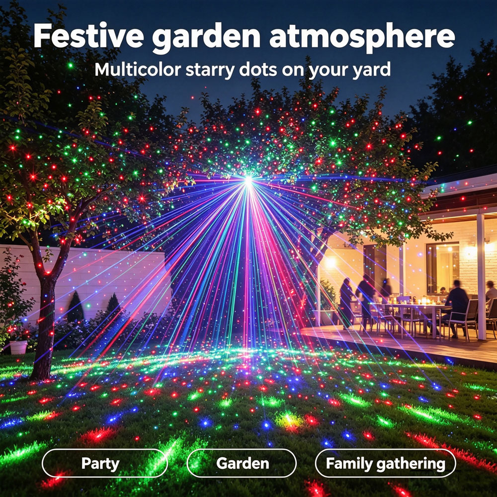 Christmas New Year RGB Laser P - đánh giá và giá Wall Decor Lighting Tree