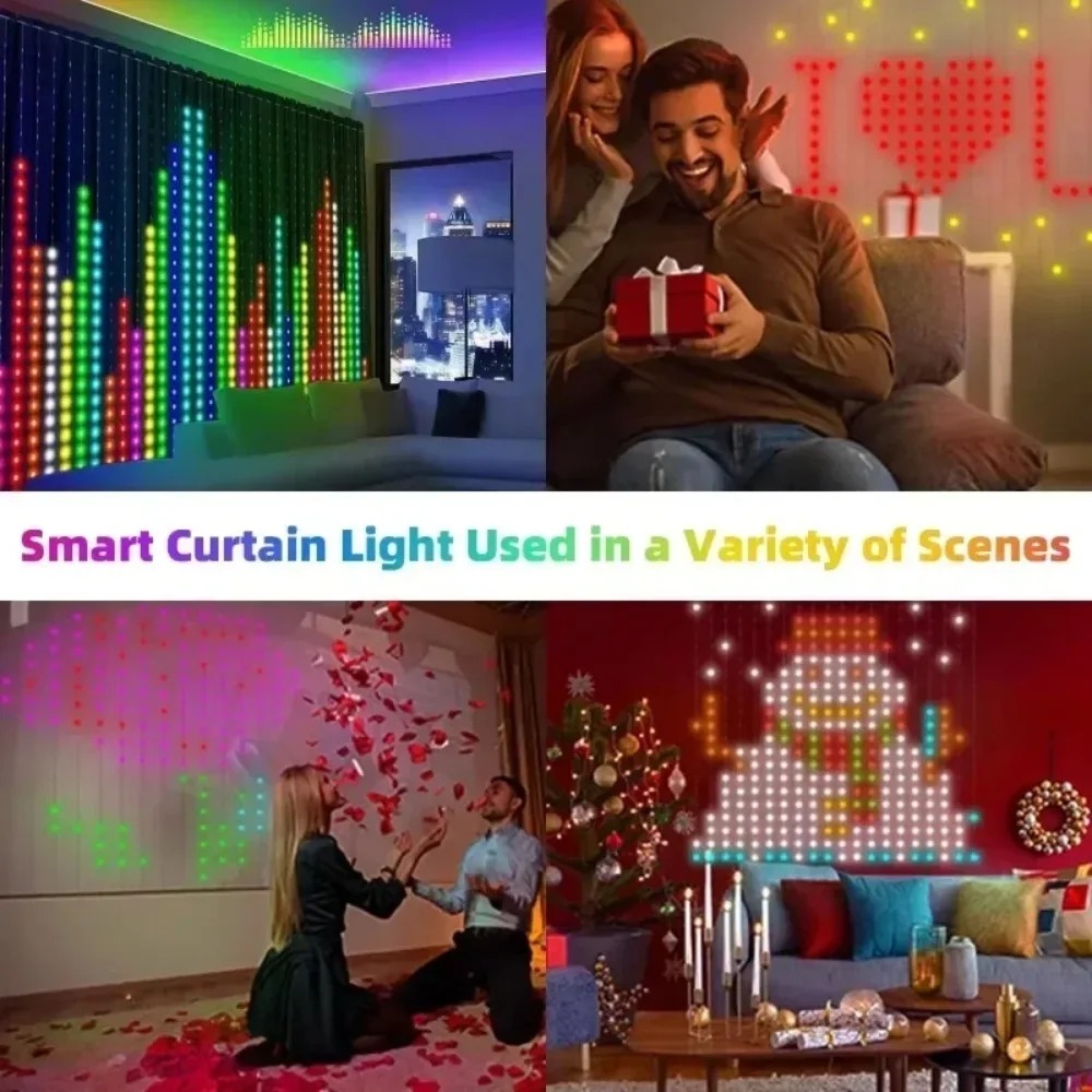 Outdoor LED Pixel Curtain Ligh - đánh giá và giá Lighting Decoration Outdoor
