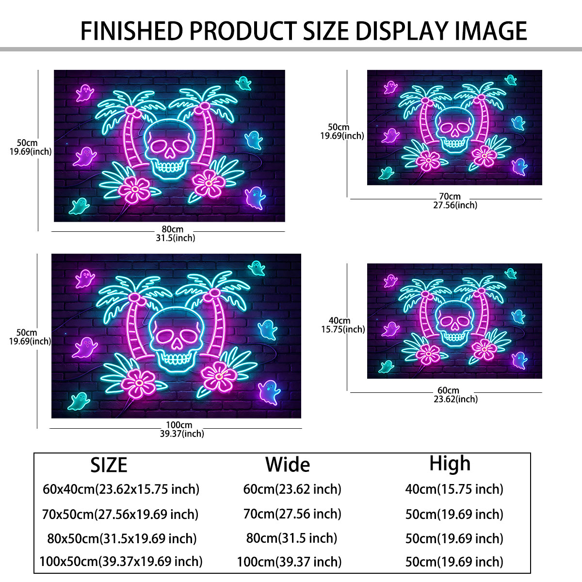 Neon Light Wall Sticker Palm T - đánh giá và giá Wall Decor Lighting Tree