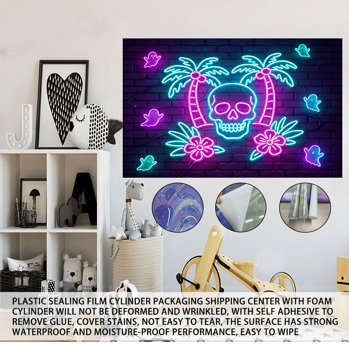 Neon Light Wall Sticker Palm T - đánh giá và giá Wall Decor Lighting Tree