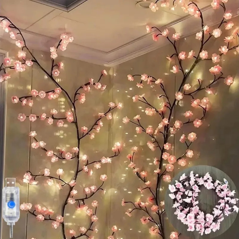 LED Cherry Blossom Tree Branch - đánh giá và giá Wall Decor Lighting Tree