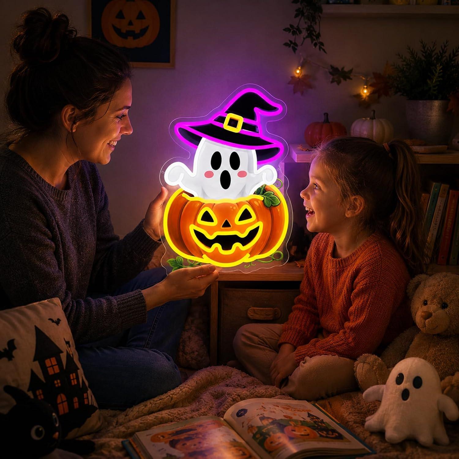 Cute Ghost Witch Hat Pumpkin N - đánh giá và giá Home Decor Lighting Tricks