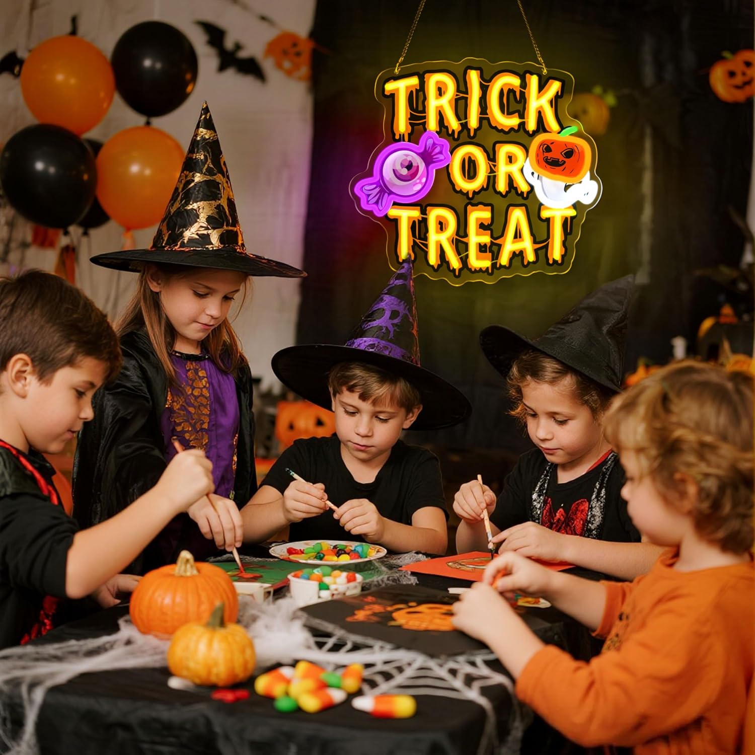 Trick Or Treat LED Neon Sign U - đánh giá và giá Home Decor Lighting Tricks