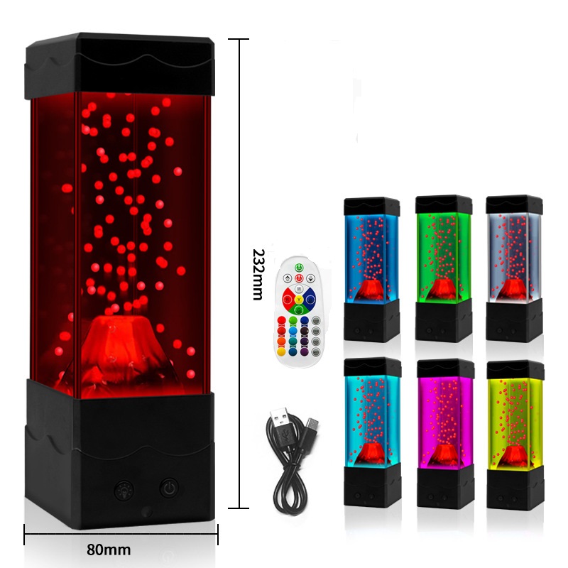 LED Lava Volcano Light Home De - đánh giá và giá Lava Lamp Desktop