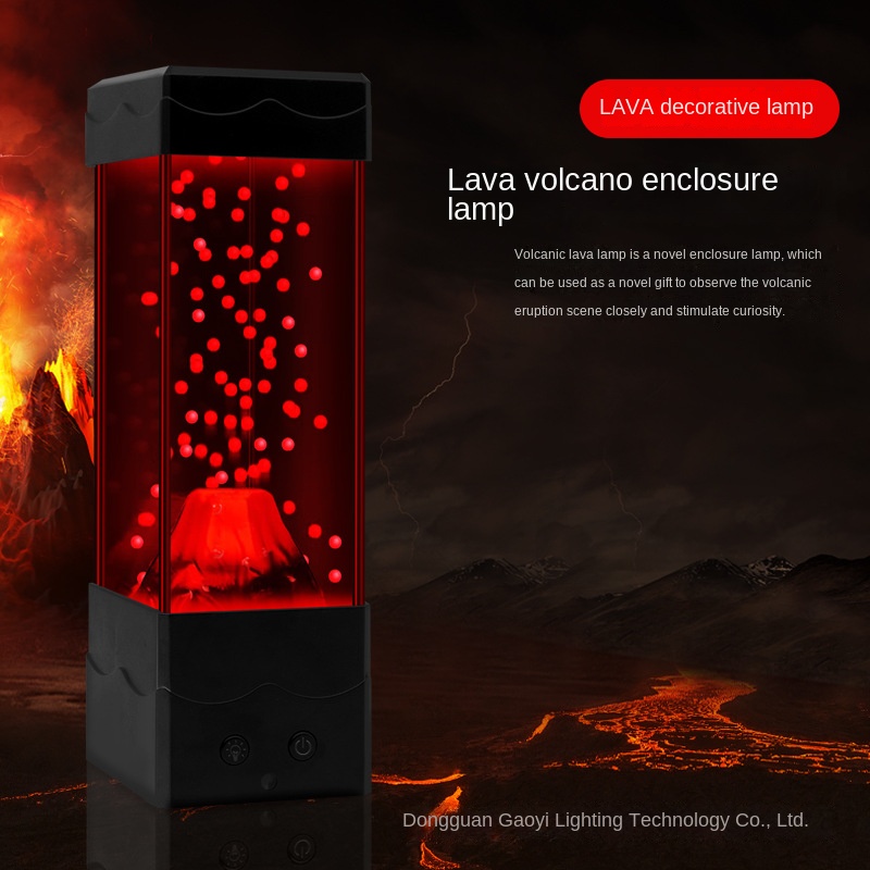 LED Lava Volcano Light Home De - đánh giá và giá Lava Lamp Desktop