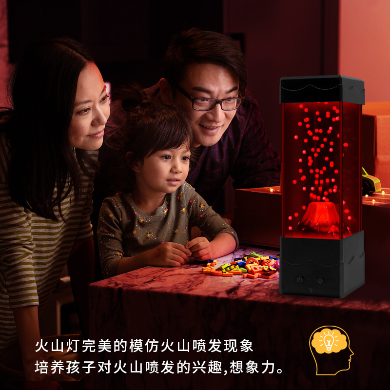 LED Lava Volcano Light Home De - đánh giá và giá Lava Lamp Desktop