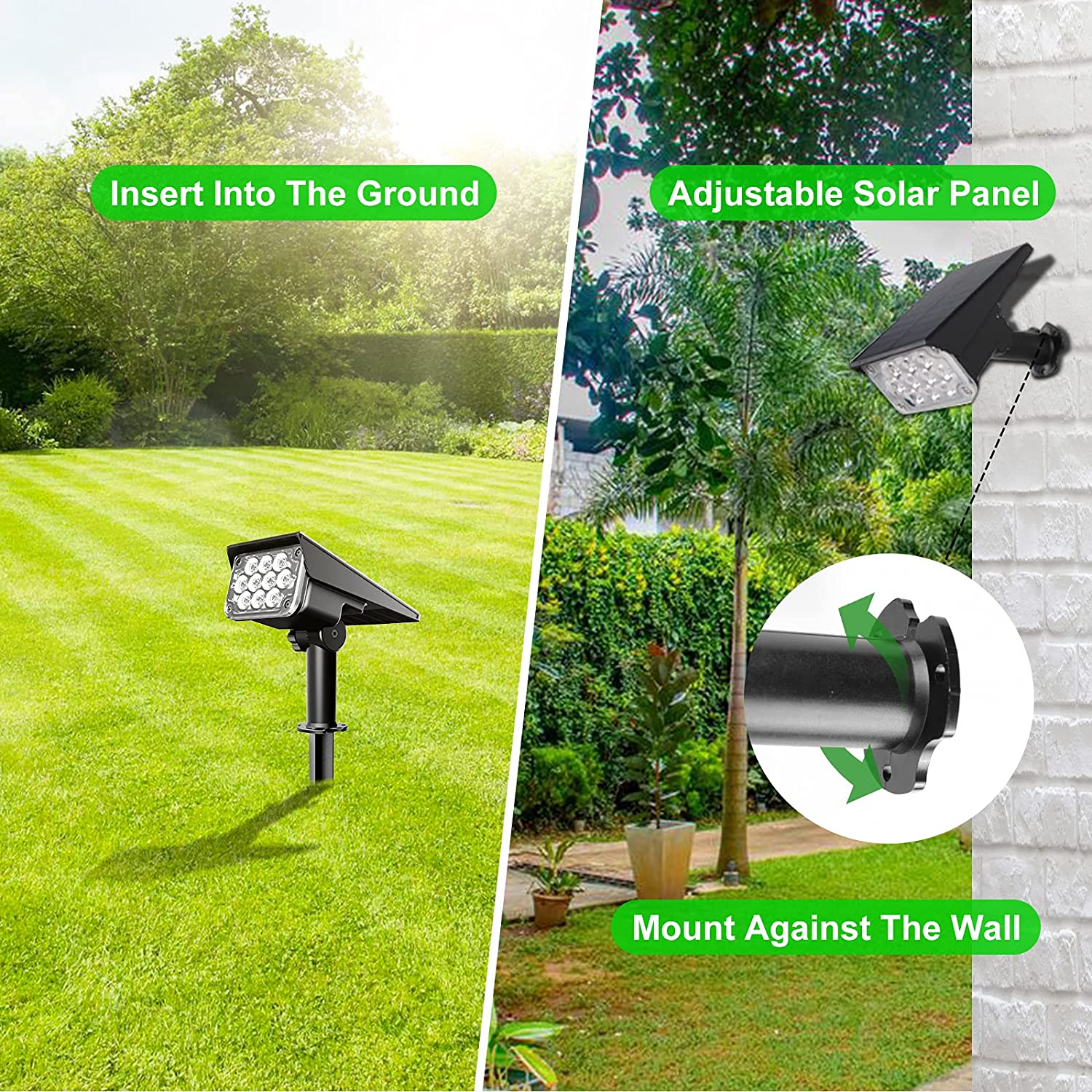 4pcs Solar Spotlight Outdoor G - đánh giá và giá Wall Decor Lighting Tree