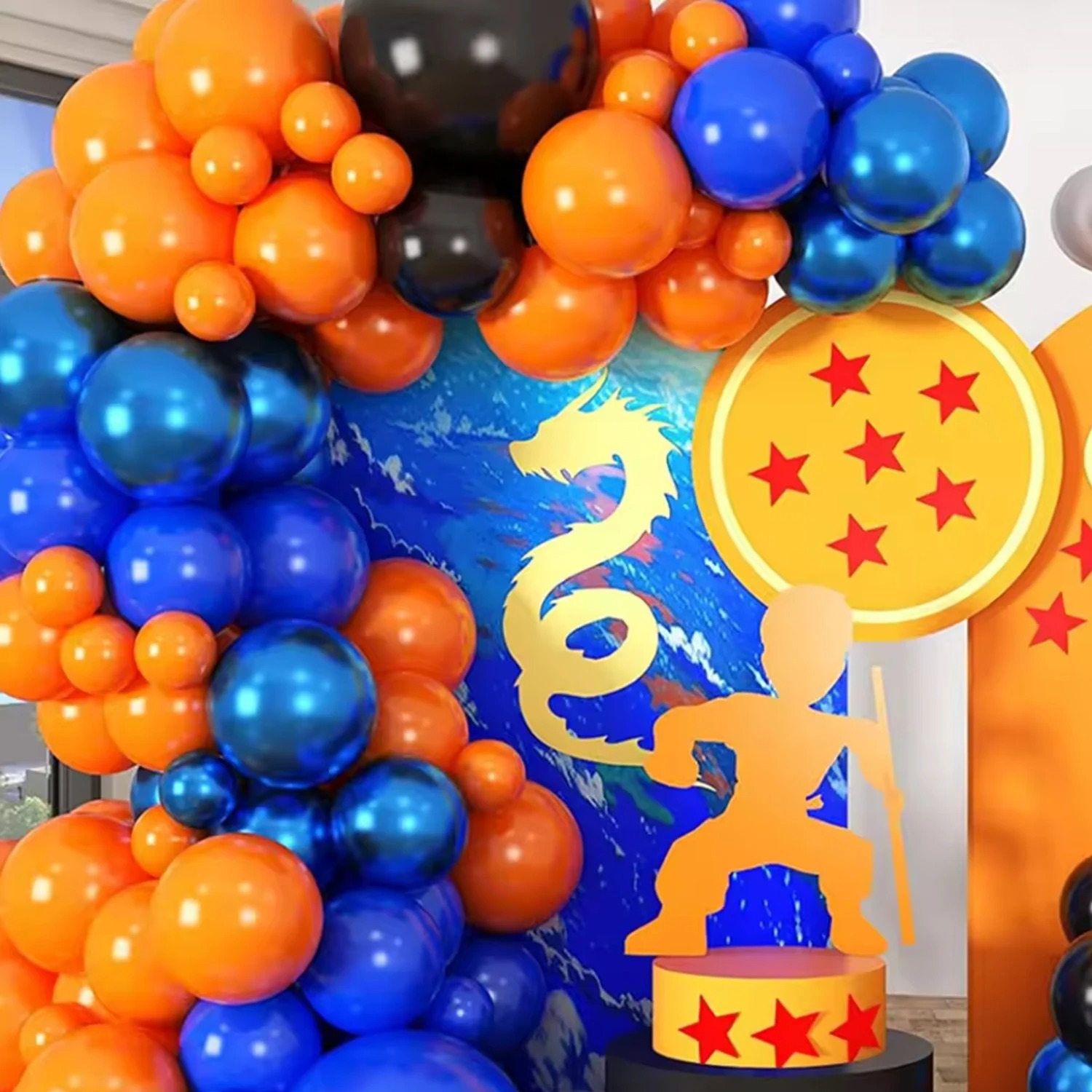 110pcs Orange Blue Latex Ballo - đánh giá và giá Orange Lighting Decor