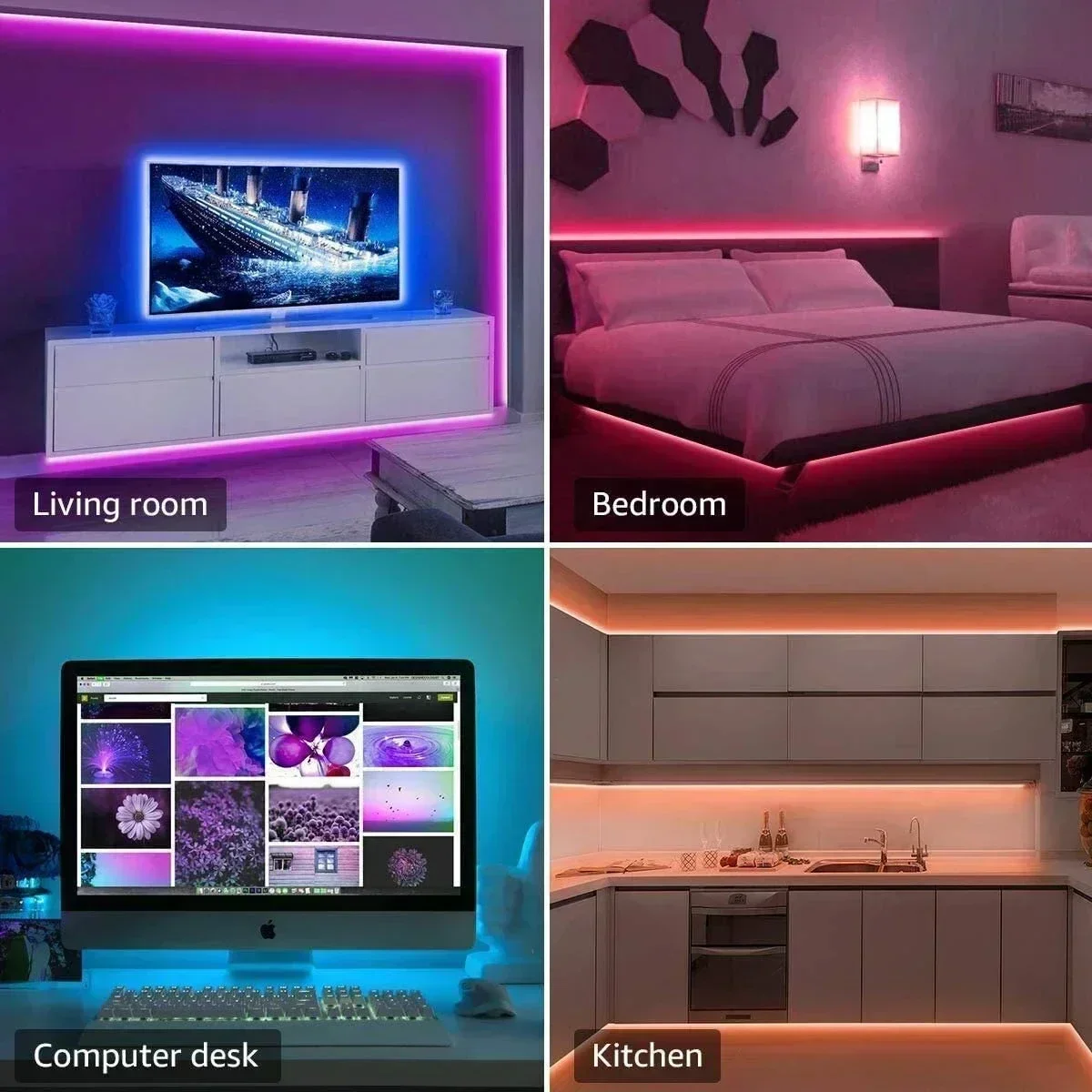 Smart RGB LED Gaming Light Str - đánh giá và giá Lighting Design Decor