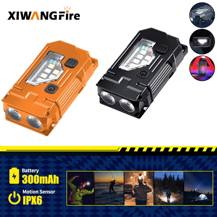 Mini Keychain EDC Flashlight - - đánh giá và giá Orange Lighting Decor