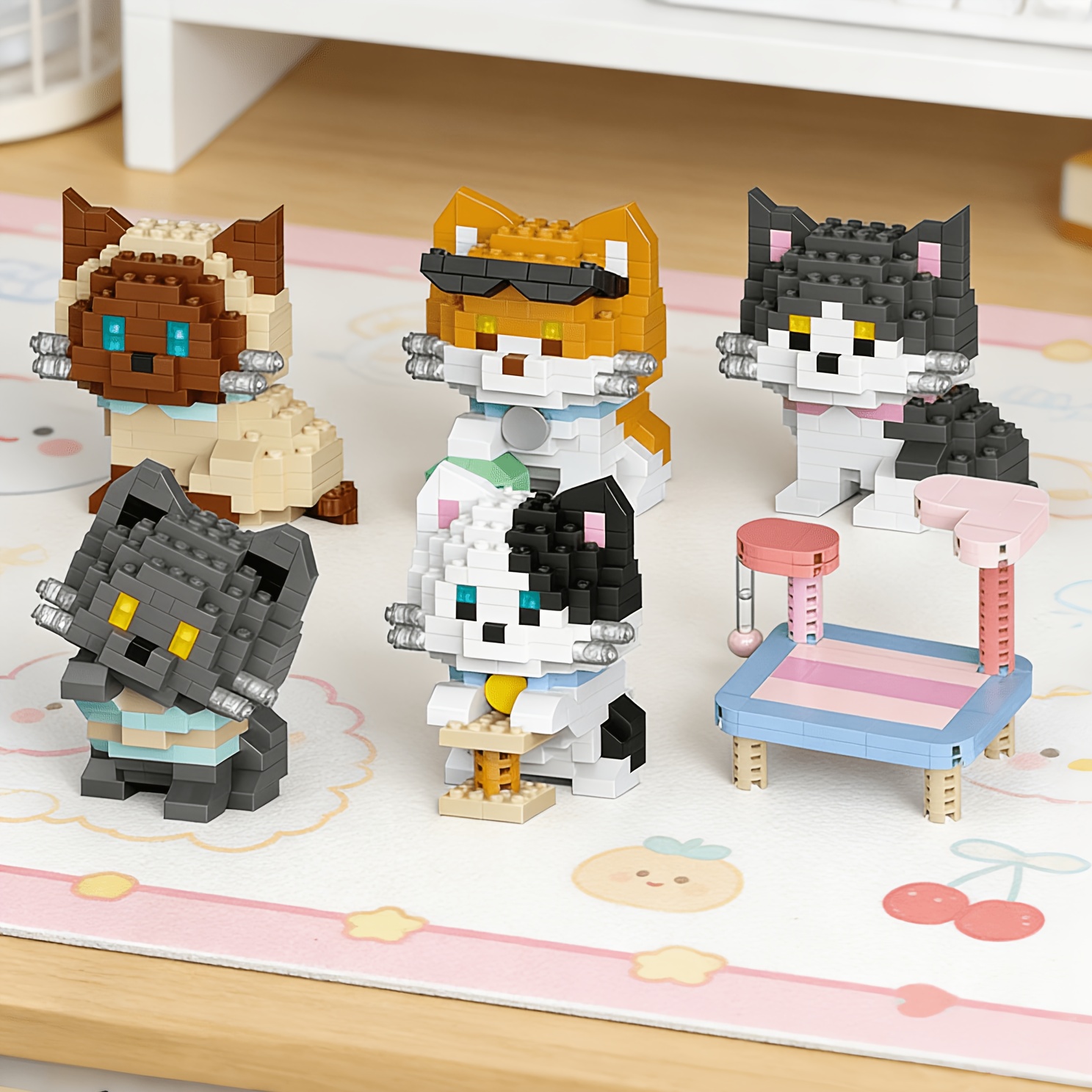 Cat Series Building Blocks Set - đánh giá và giá Orange Lighting Decor
