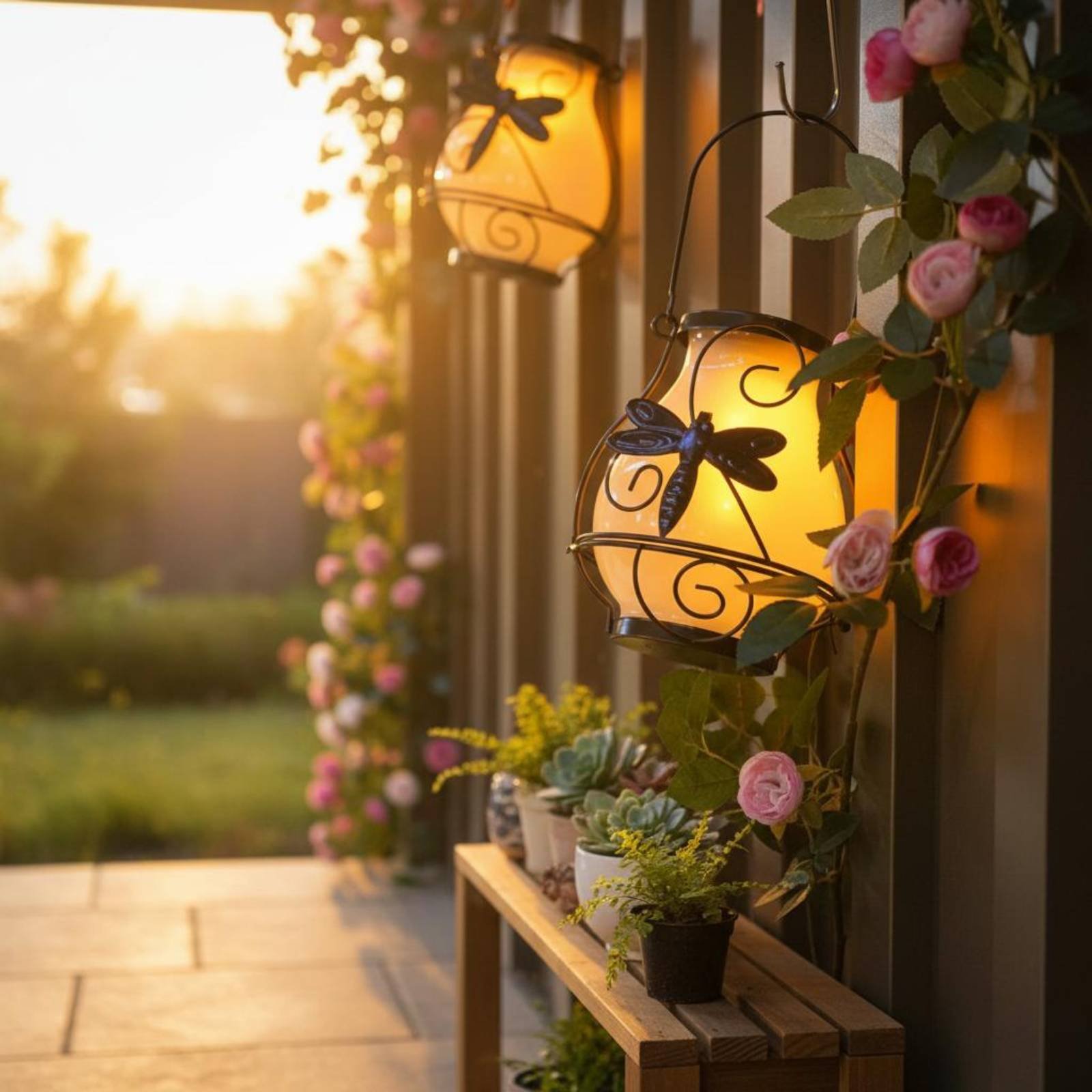 Solar Butterfly Lantern Waterp - đánh giá và giá Lighting Decoration Outdoor