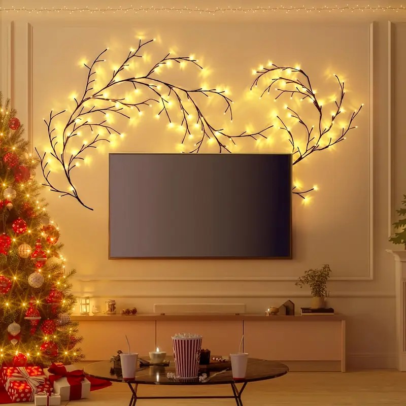 144 LEDs String Light Tree Bra - đánh giá và giá Wall Decor Lighting Tree