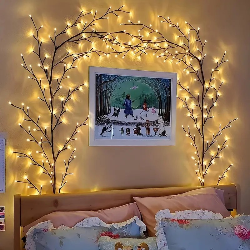 144 LEDs String Light Tree Bra - đánh giá và giá Wall Decor Lighting Tree