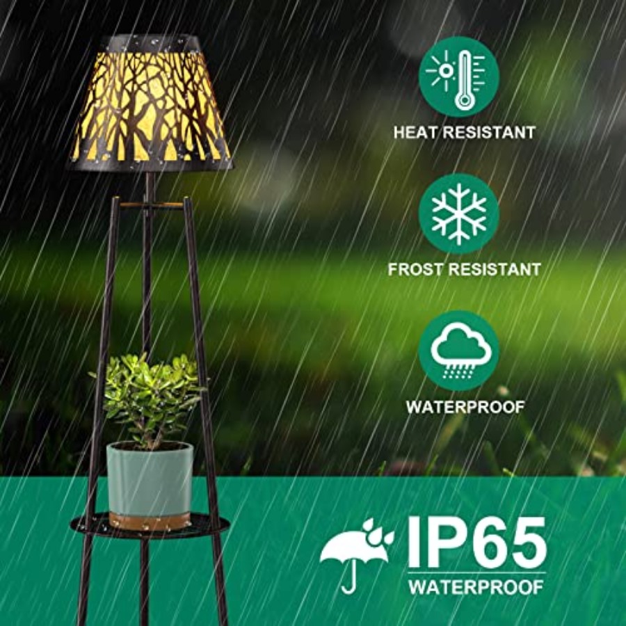 2 Pack Outdoor Solar Floor Lam - đánh giá và giá Lighting Decoration Outdoor