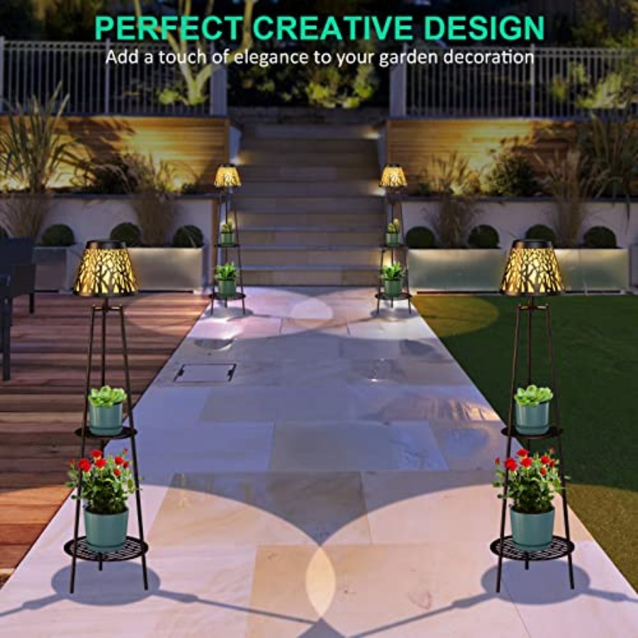 2 Pack Outdoor Solar Floor Lam - đánh giá và giá Lighting Decoration Outdoor