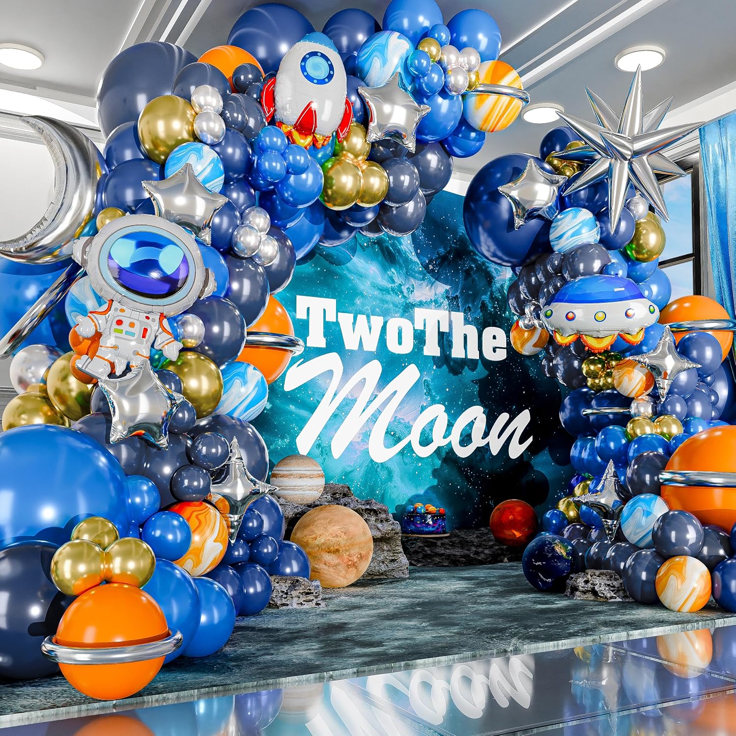 The Outer Space To The Moon Bl - đánh giá và giá Orange Lighting Decor