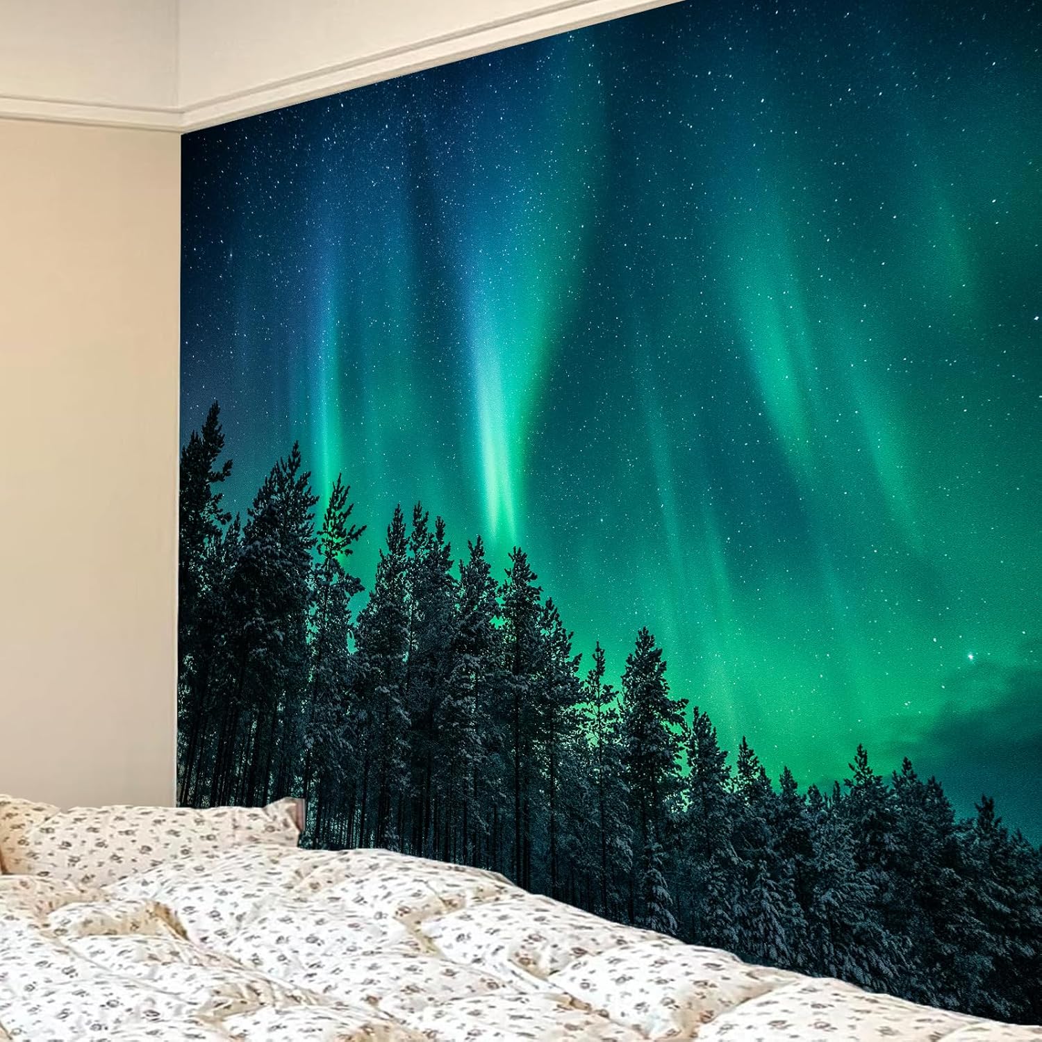 Large Northern Lights Tapestry - đánh giá và giá Wall Decor Lighting Tree
