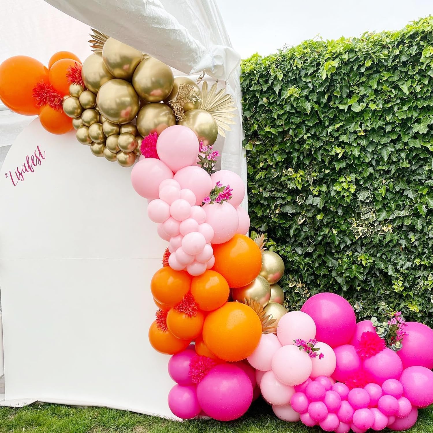 89Pcs  Hot Pink Orange Metalli - đánh giá và giá Orange Lighting Decor