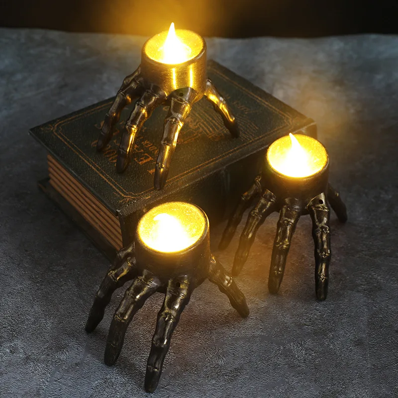 Halloween Break The Arm Skull  - đánh giá và giá Orange Lighting Decor