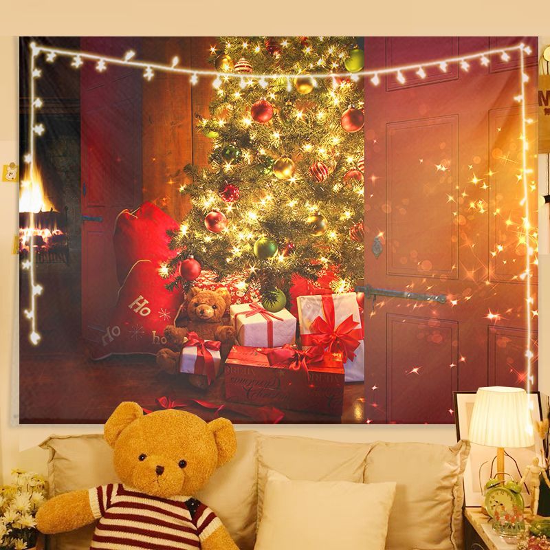 VIKAMA Wall Tapestry Christmas - đánh giá và giá Wall Decor Lighting Tree