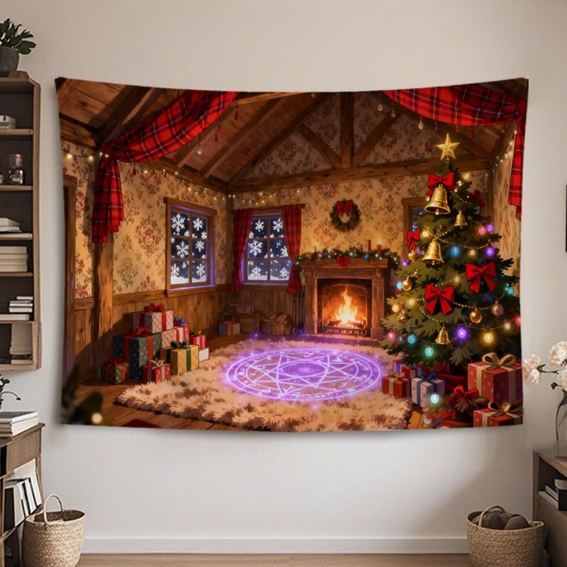 VIKAMA Wall Tapestry Christmas - đánh giá và giá Wall Decor Lighting Tree