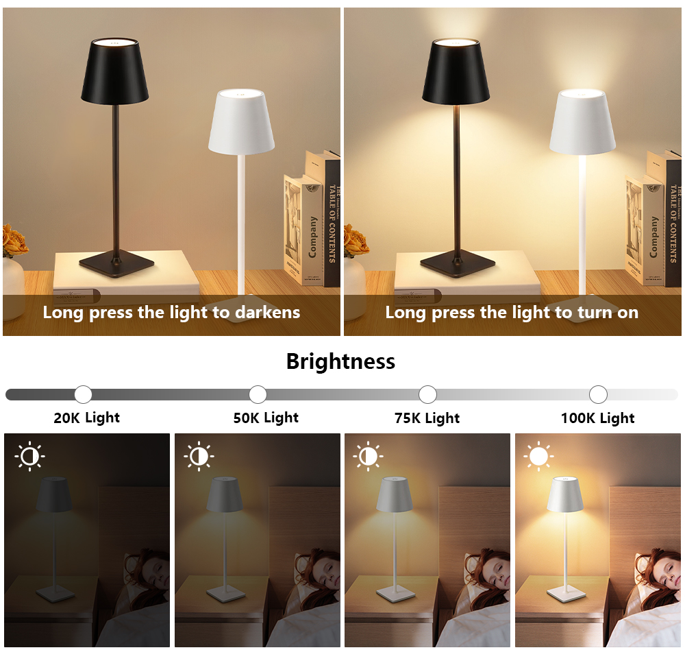 LED Rechargeable Desk Light Wi - đánh giá và giá Lighting Decor For Bedroom
